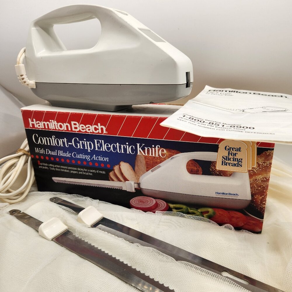 Hamilton Beach Comfort-Grip Electric Knife With Dual Blade Cutting Action 285W
